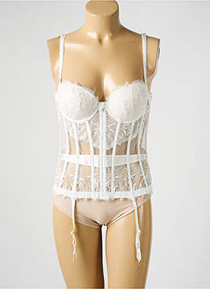 Corset/jartieră cu armatură bej MILLESIA femeie