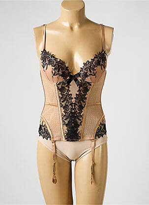 Corset/jartieră cu armatură culoare piersică MILLESIA femeie
