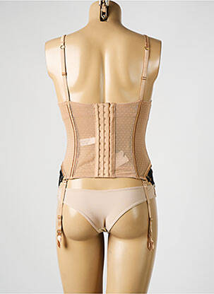 Corset/jartieră cu armatură culoare piersică MILLESIA femeie