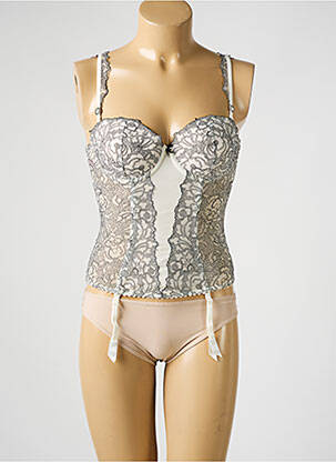 Corset/jartieră cu armatură bej MARIE JO femeie