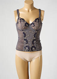 Corset țesătură tulle gri PRIMADONNA femme