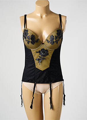Corset/jartieră cu armatură negru AMBRA femeie