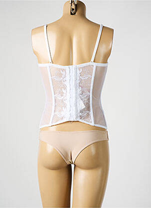 Corset/jartieră bretele elastice detașabile alb MILLESIA femeie
