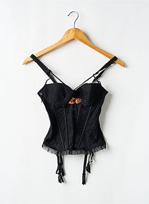 Corset/Jartieră negru MILLESIA femeie