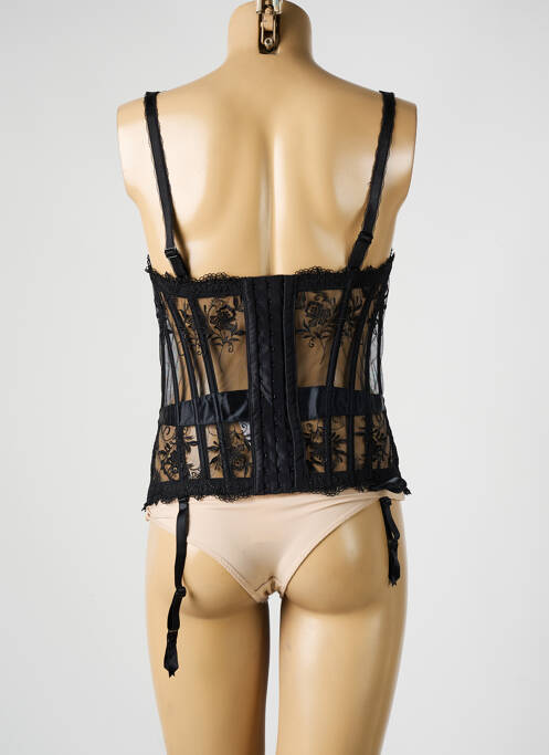 Corset/Jartieră negru MILLESIA femeie