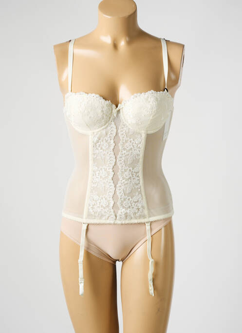 Corset/jartieră top sutien modelat bej MILLESIA femme