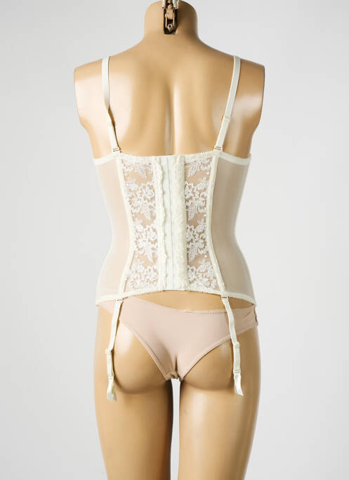 Corset/jartieră top sutien modelat bej MILLESIA femme