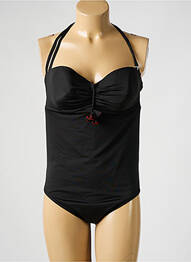 Costum de baie dintr-o singură piesă elasticitate top sutien modelat negru NICOLE OLIVIER femme