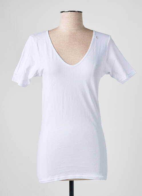 Top/caraco țesătură jersey alb AVET femme