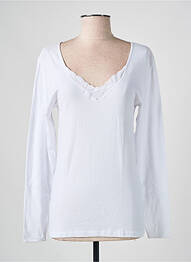 Tricou mâneci lungi mâneci lungi alb AVET femme