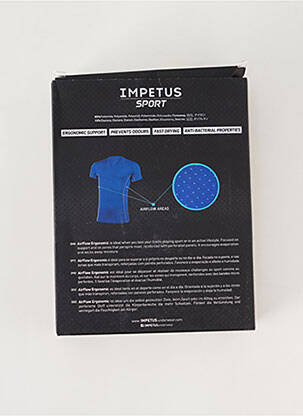 Tricou elasticitate mâneci scurte negru IMPETUS bărbat