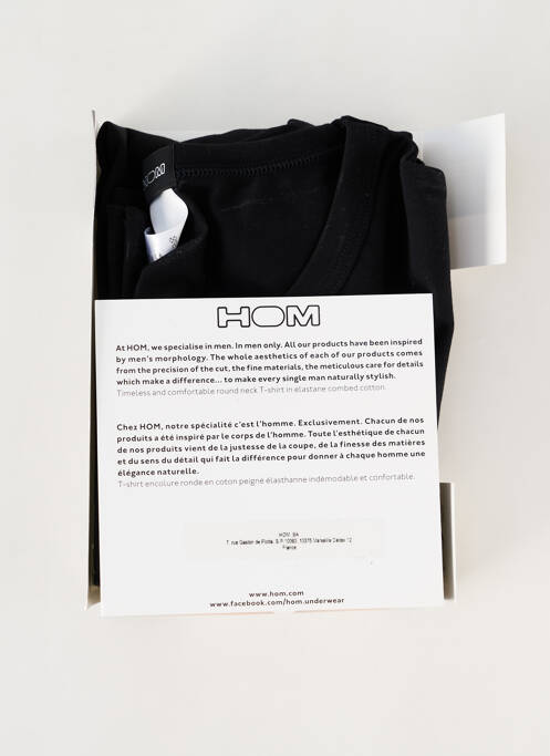 Tricou negru HOM bărbat