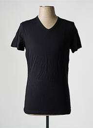 Tricou elasticitate mâneci scurte negru HOM homme