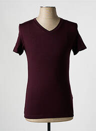 Tricou croială cambrată mâneci scurte violet HOM homme