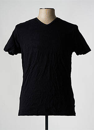 Tricou croială cambrată mâneci scurte negru EMINENCE bărbat