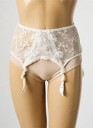Corset/jartieră broderie alb SECRET D'EVA femeie