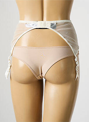 Corset/jartieră broderie alb SECRET D'EVA femeie