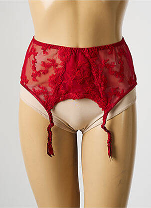 Corset/Jartieră roșu SECRET D'EVA femeie