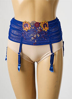 Corset/jartieră broderie albastru AMBRA femeie
