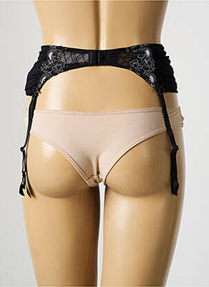 Corset/jartieră broderie negru MILLESIA femeie