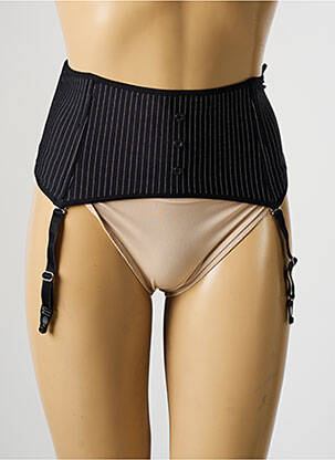 Corset/jartieră efect material satinat negru MARLIES DEKKERS femeie
