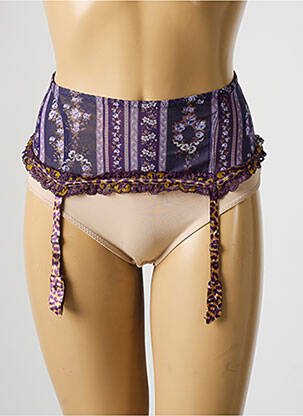 Corset/jartieră închidere cu agrafă violet AUBADE femeie