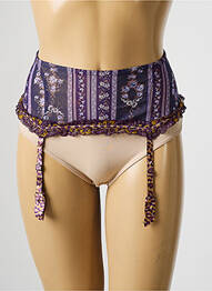 Corset/jartieră închidere cu agrafă violet AUBADE femme