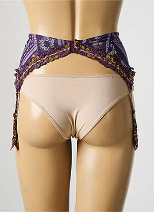 Corset/jartieră închidere cu agrafă violet AUBADE femeie