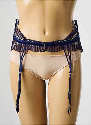 Corset/jartieră broderie albastru MILLESIA femeie