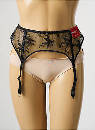 Corset/jartieră broderie negru MARIE JO femeie