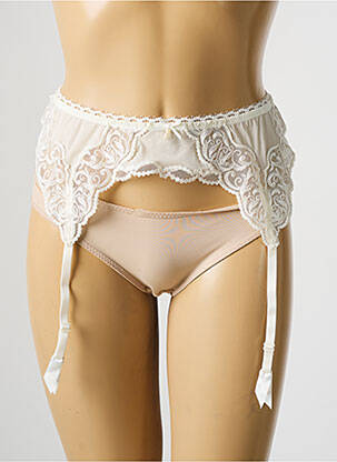 Corset/jartieră broderie alb MARIE JO femeie