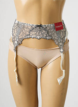 Corset/jartieră broderie alb MARIE JO femeie