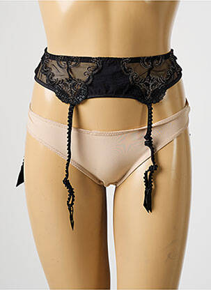 Corset/jartieră broderie negru LOUISA BRACQ femeie
