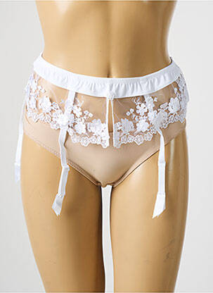 Corset/jartieră broderie alb AMBRA femeie