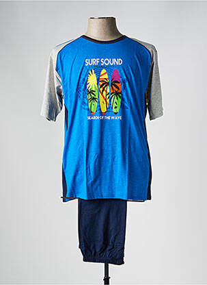 Pijamale scurte albastru MASSANA bărbat