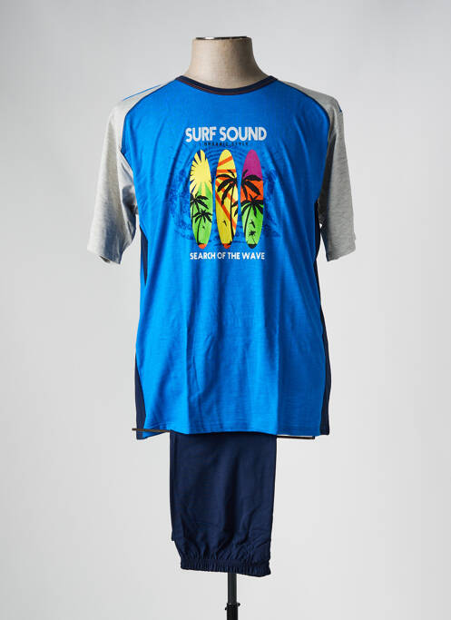 Pijamale scurte albastru MASSANA bărbat