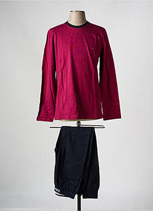 Pijama guler rotund violet EDEN PARK bărbat