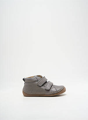 Adidași material neted vârf rotund gri FRODDO băiat