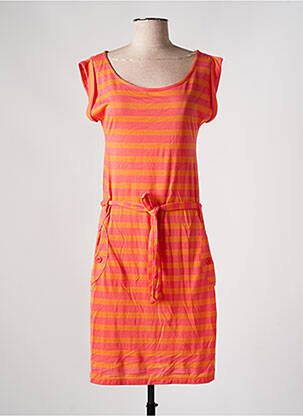 Rochie midi mâneci scurte mâneci scurte portocalie RAGWEAR femeie