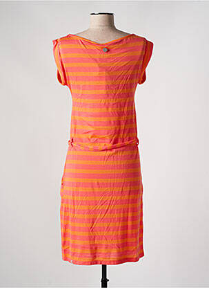 Rochie midi mâneci scurte mâneci scurte portocalie RAGWEAR femeie