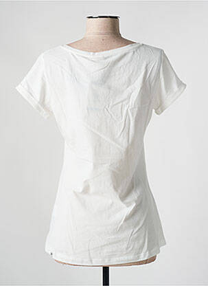 Tricou serigrafie mâneci scurte alb RAGWEAR femeie