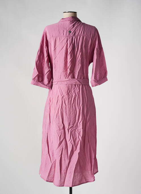 Rochie midi roz RAGWEAR femeie