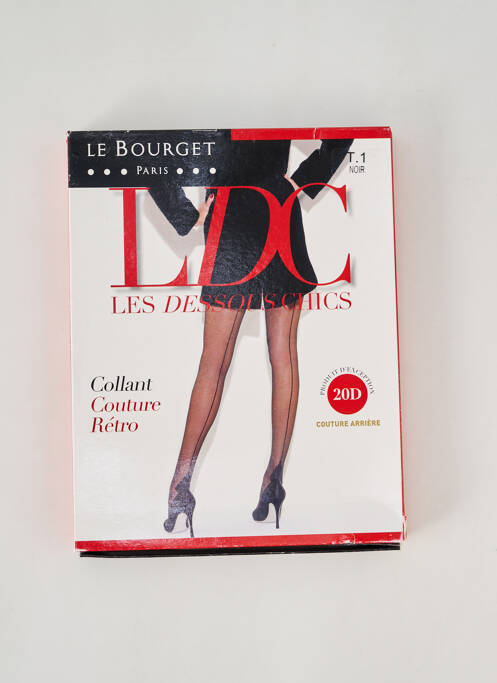 Colanți țesătură transparentă negru LE BOURGET femme