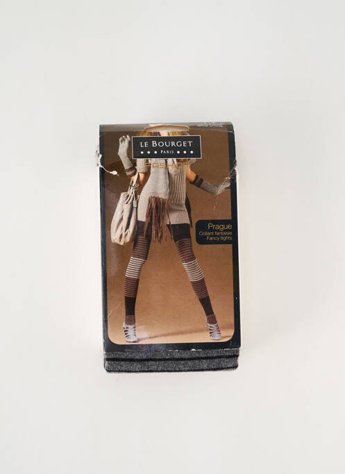 Colanți elasticitate gri LE BOURGET femme