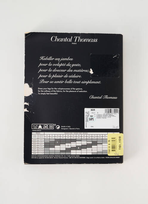 Colanți negru CHANTAL THOMASS femeie