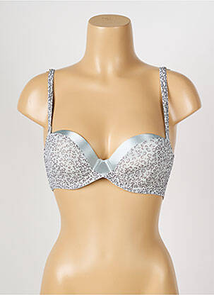 Sutien efect material satinat top sutien modelat gri IMPLICITE femeie