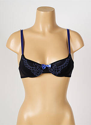 Sutien efect material satinat top sutien modelat negru PASSIONATA femeie