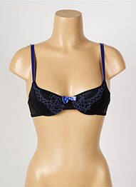 Sutien efect material satinat top sutien modelat negru PASSIONATA femme