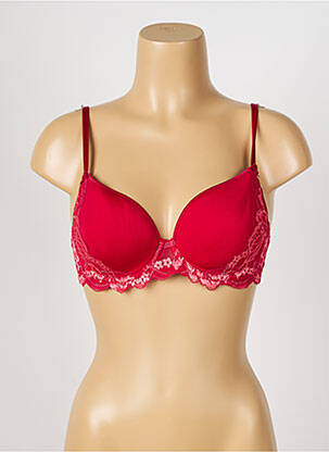 Sutien efect material satinat top sutien modelat roșu SIMONE PERELE femeie
