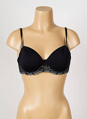 Sutien efect material satinat top sutien modelat negru SIMONE PERELE femeie